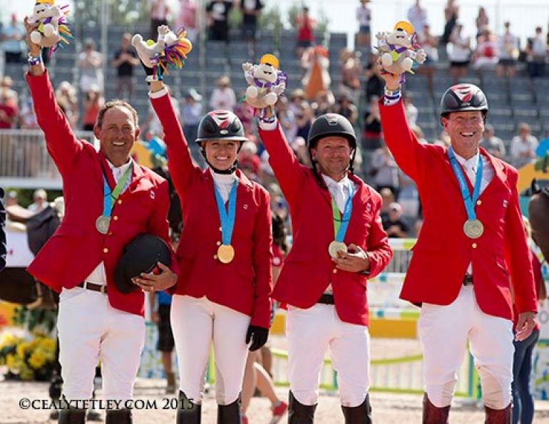 Pan Am Gold Canadian Show Jumping, Tiffany Foster, Eric Lamaze, Ian Millar, TORONTO 2015, Starting Gate Communications Caledon Pan Am Equestrian Park