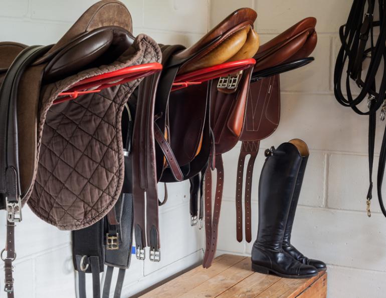 organize horse tack room, horse tack, equine tack, organize equine tack room, horse tack