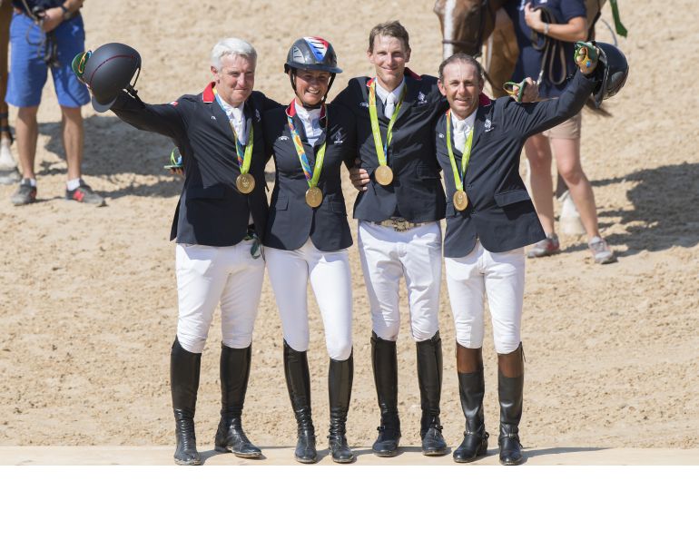 Rio 2016 Olympic Team Jumping Final Deodoro Olympic Park in Rio de Janeiro eric lamaze amy millar yann candele tiffany foster Meredith Michaels-Beerbaum Christian Ahlmann Daniel Deusser