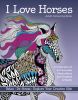 adult colouring books, horse colouring books, mandala horse